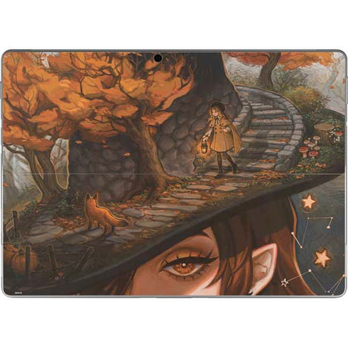 Halloween Pumpkin Witch with Fox by Ivy Dolamore Surface Pro 8 Skin